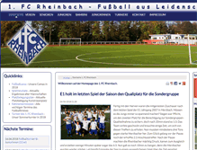 Tablet Screenshot of fc-rheinbach.de